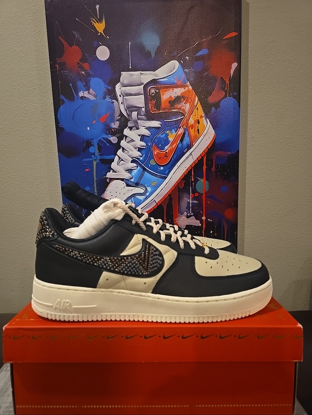 Womens 13.5  Men 12  NIKE X PREMIUM GOODS AIR FORCE 1 SP 'THE SOPHIA' DV2957-001